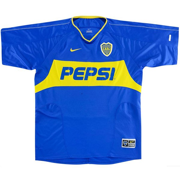 Maillot Football Boca Juniors Domicile Retro 2003 2004 Bleu